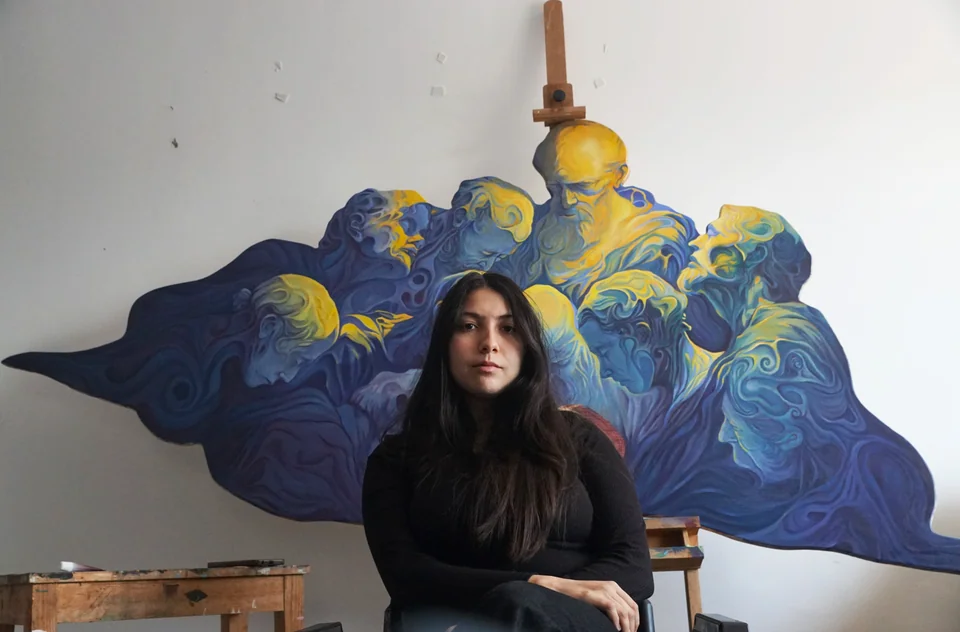 Yasmine El Harizi 在她的工作室